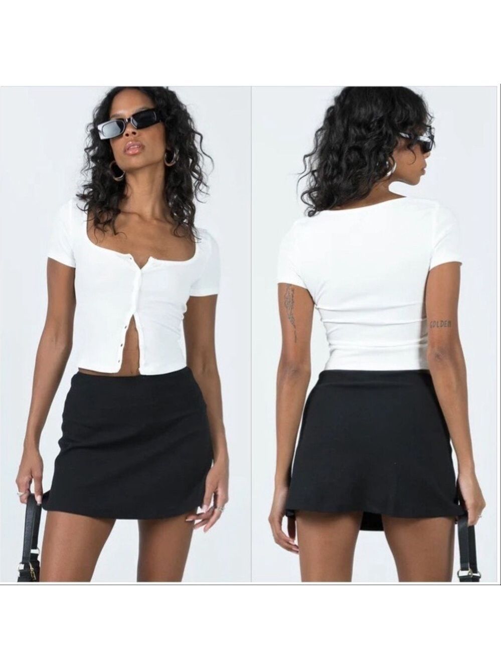 Princess Polly Black Mini Pencil Skirt for Night Out